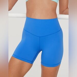 Aerie Offline Real Me Xtra Bike Shorts High Rise 5” Inseam Blue Size Large